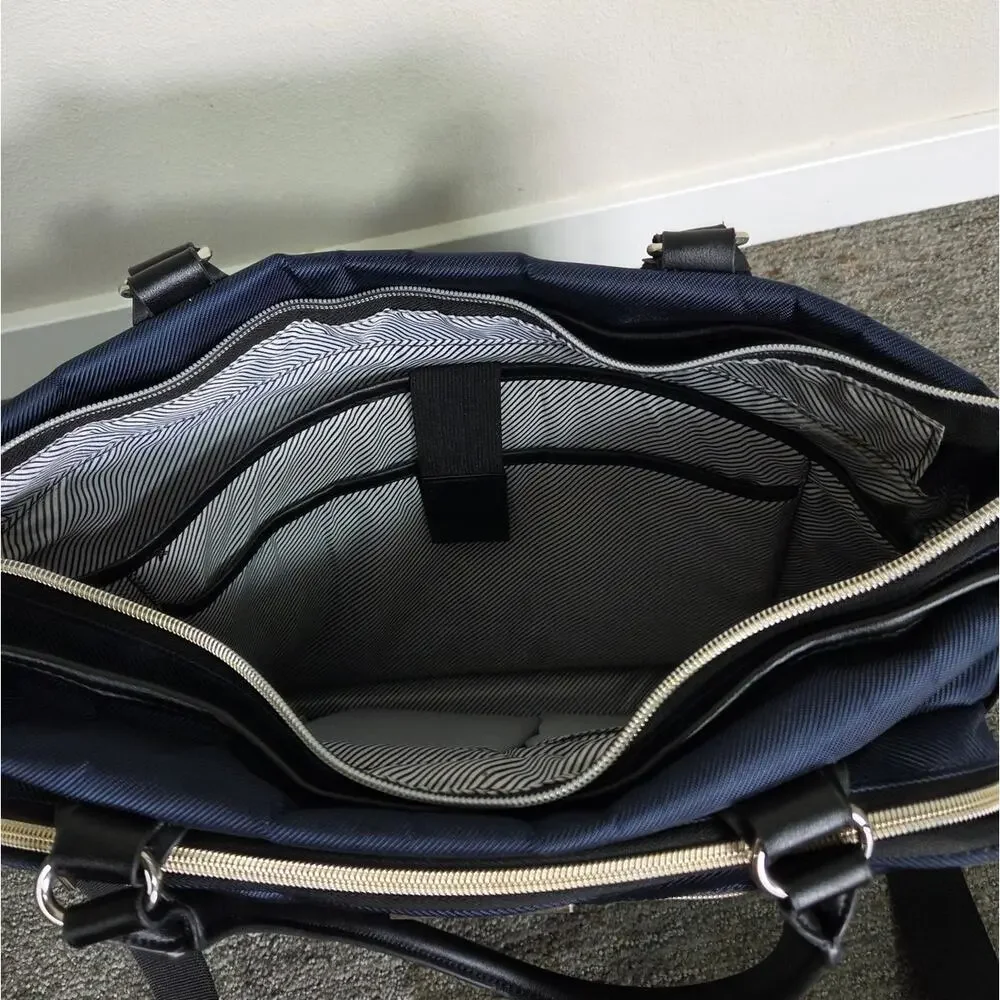 Kenneth Cole Reaction Chelsea Chevron Navy Blue 15